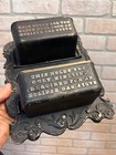 Antique Eclipse Stoves Cast Iron Advertising Wall Pocket Match Holder Striker