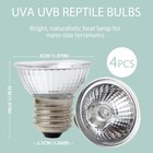 4 Pack 25w Reptile Heat   Uva uvb Light Bulbs For Terrarium Basking