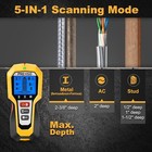 Prexiso Stud Finder Wall Scanner 5-in-1 Wall Stud Finders scanners Led Indicator