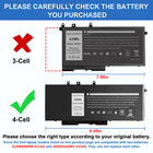 Lot Gjknx Battery For Dell Latitude 5480 5580 5490 5491 5590 5591 Gd1jp 68wh