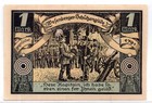 1921 Germany Wesenberg Notgeld 1 Mark Note  ng1078 