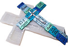 X Large Handmade Inspirational Words Double Cross Mold -mold Only-no Resin Cross