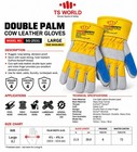 Premium Goatskin Leather Welding Gloves Mig Tig Heat Resistant Sg-2531 Large