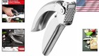 Garlic Press Stainless Steel Kitchen Tool Effortless Mince Easy Clean