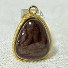 Set Phra Lp Mahasila Gold  Pendant Luangpu Maha Sila Thai Buddha Amulet
