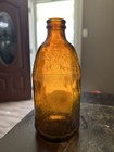 Anheuser Busch Amber Beer Bottle  Embossed Eagle 4 Sides