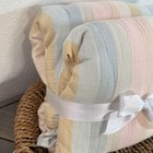 Pottery Barn Teen Organic Cotton Gauze Multi Stripe Duvet Cover  Full queen