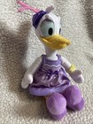 Preowned Tea Party Daisy Disney Store Authentic Duck Plush Stuffed Animal Doll