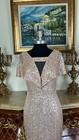 Women s Formal Stretchy All Over Sequins V Neck Long Evening Prom Dress