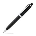Aurora Ipsilon Deluxe Ballpoint Pen - Black With Chrome Trim - New In Box B32c