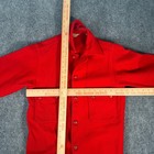 Vintage Official Boy Scouts Of America Red Wool Field Shirt Jacket