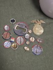 16 Old Vintage Us Political Campaign Mixed Celluloid Pinback Pin Button Lot Rare