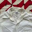 Vintage 1950s Packard Brand Sheer White Shirt Mens As Is Worn Flaws 