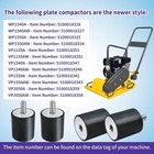 4pack Plate Compactor Tamper Rubber Shock Mount Fits Wacker Wp1540 Wp1550 Vp1135