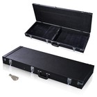 Universal Rectangular Electric Guitar Hard Case - Wooden Shell Lockable Carrying