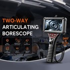 1920p Two-way Articulating Borescope Camera With Light 1 5m Flexible Snake Scope