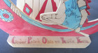 Vintage 1939 Cedar Point Ohio On Lake Erie Wooden Teepee Indian Canoe Display