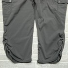 Eddie Bauer Travex Pants Womens Size 12 Gray Nylon Stretch Cargo Carpi Travel