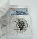 2025-s Pcgs Pr70 First Day Of Issue Peace Morgan Dollar Reverse Pr Two Coin Set