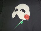 Vtg 1986 Phantom Of The Opera Mask Black T-shirt Size Xl Broadway Glows