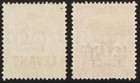 Great Britain  Levant 1911 - Sg L12   L13 - 1 2d   1d - Kgv - Mlh