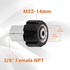 Pressure Washer Adapter  M22 14mm Female Thread To 3 8    Female Npt  Stainless St