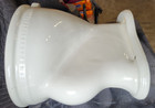 Antique Victorian High Tank Scalloped Toilet Bowl Trenton Pottery Co  1890s