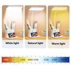 Dimmable Led Desk Light Touch Sensor Table Bedside Reading Lamp Usb Rechargeable