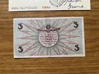 Latvia Banknote 3 Rubles 1919 Certified Bb spl Subalpina
