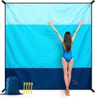 New  Ocoopa Beach Blanket Sand Proof 10 x 9  Fits 1-8 Adults Easy Pack