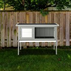 36  Elevated Indoor Outdoor Wooden Rabbit Hutch With Open Roof Small Pet House