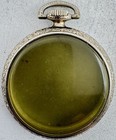 Antique 6 Size Defiance Open Face Pocket Watch Case Chrome Plated Pinstriped