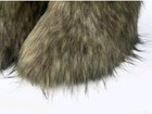 Women Winter Fluffy Genuine Mink Original Fur Warm Mid Calf Boots Snow Boot Warm