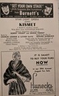 Vintage 1956 Playbill Kismet Star-light Opera Balboa Park Bowl San Diego