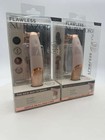 Lot Of 2 Finishing Touch Flawless Nu Razor Women   s Body Shaver Pink rose Gold