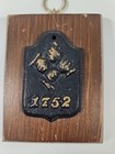 Mutual Insurance Fire Mark Cast Iron No  1752 Plaque 