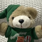 Vintage Dan Dee Christmas Teddy Bear Green Shirt Stuffed Animal Plush Toy 9    
