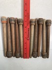 Wood Bobbins Wood Quills Vintage Factory Reclaimed Industrial 7 3 8   Lot Of 10