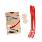 Champion Nok Hockey Game Equipment Set     Includes 2 Sticks And 2 Wood Pucks    