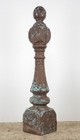 Pair Of Antique Victorian 46 5 In  Cast Iron Newel Posts