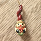Vintage Retro Snowman Holding Wreath Christmas Ornament Holiday 3  Twisted Cap