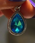 Crystal Teardrop Phone Charm Aesthetic Zipper Pull - Faceted Gemstone Bag Charm