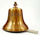 Large Nautical Ship s Boat Bell 11  Solid Brass Marine Maritime Wall Decor