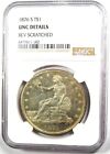 1876-s Trade Silver Dollar T 1 Coin  Certified Ngc Uncirculated Detail  unc Ms 