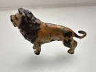 Antique Austrian Vienna Cold Painted Bronze Lion Figure