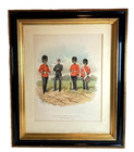 Rare 19thc Antique 1892 Richard Simkin Watercolor Painting Military Uniform