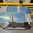 American Metalcraft 12  X 14  Aluminum Pizza Peel With 10  Wood Handle 2512- 4ct