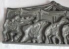 John Wright Cast Iron Double Sided Carousel Animals Pan Mold Circus Animals