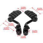 1 25  Black Long Angled Highway Foot Pegs For Harley Davidson Road Street Glide