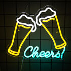 Beer Cheers Neon Sign Led Bar Neon Sign  Drink Alcohol Neon Sign Led Light Up